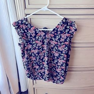 Flower pattern blouse